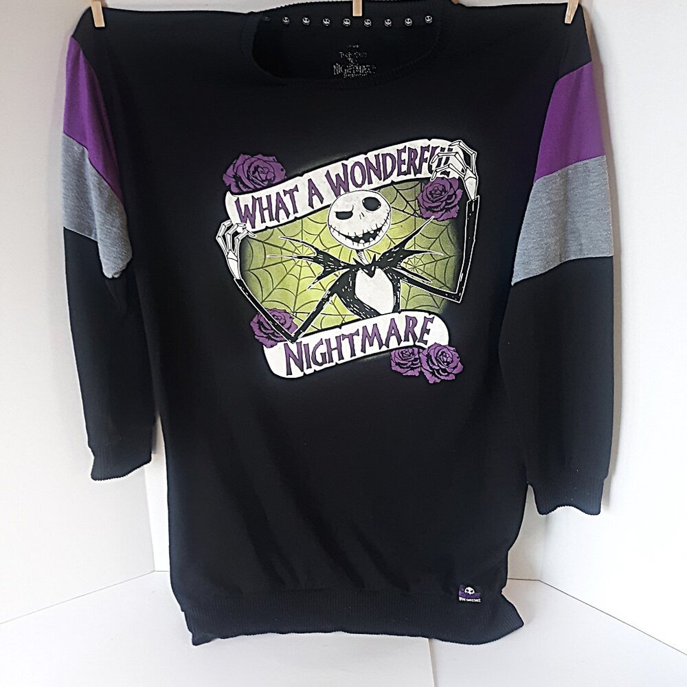 Nightmare Before Christmas What A Wonderful Nightmare Womens Sweater Size M READ